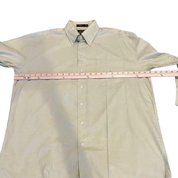 Nautica Men's Vintage Oxford Light Green Button Down Shirt Size 16 1/2 32-33 - Picture 7 of 9